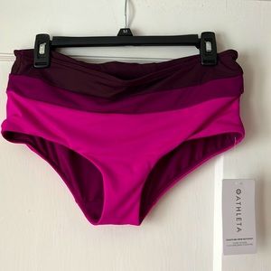 NWT Athleta boyshort swim bottoms, size M